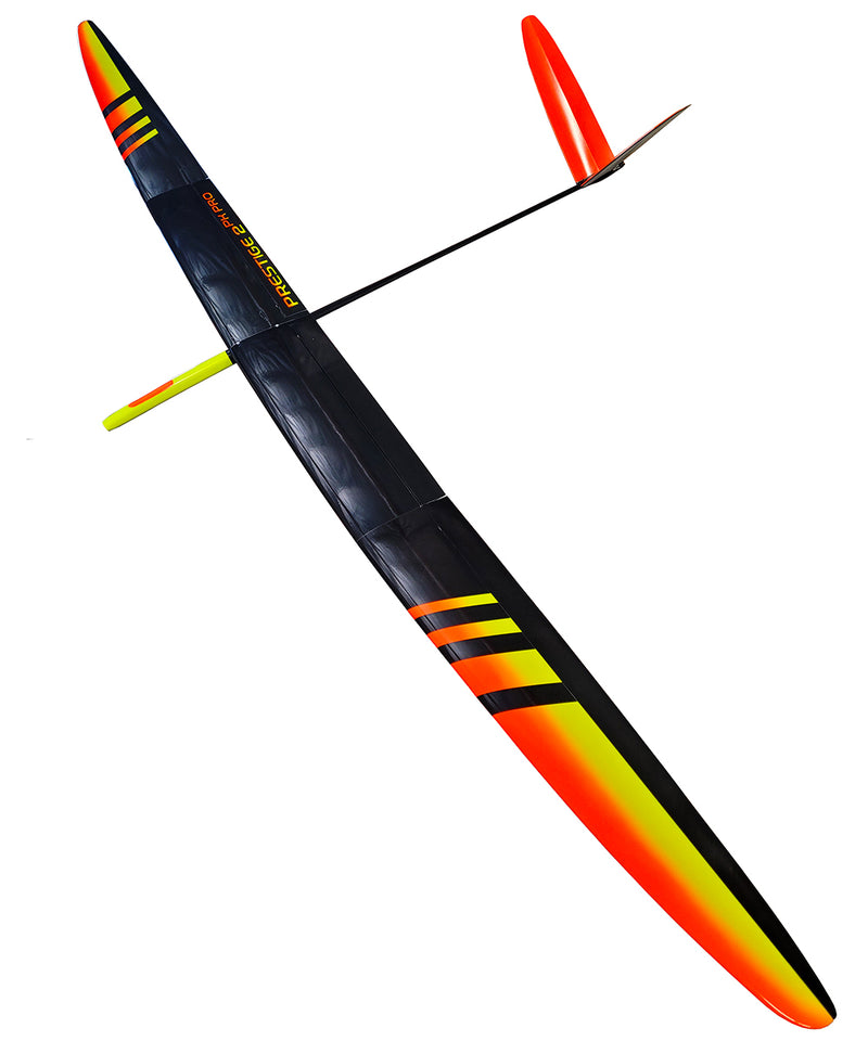 PRESTIGE 2PK PRO F5J SPORT, V-Tail, Reflex Orange/Reflex Yellow/Carbon, All servos installed, With Transport Box