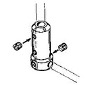 90 degree coupler for landing gear, 3mm wire/axle