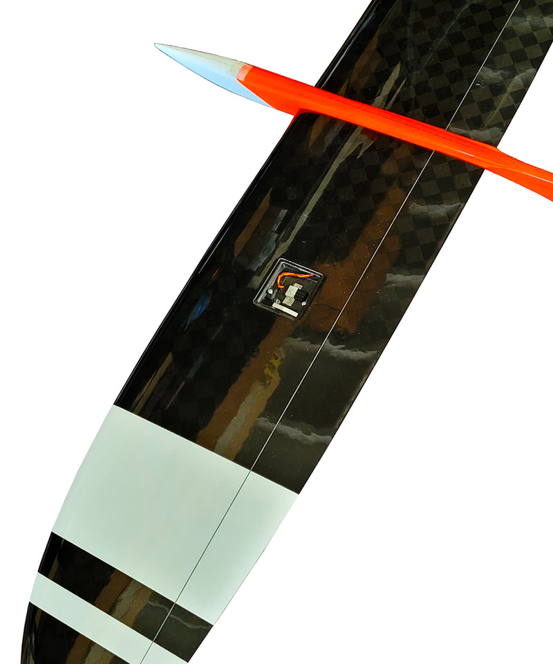 Riddick 1.2M Flying Wing, Neon Orange/Carbon, Hard
