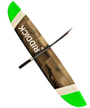 Riddick 1.2M Flying Wing, Neon Green/Carbon, Electric