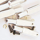 Aluminium clevis, l=30 mm, slot width 2 mm, pin Ø 1,6, M3, left thread