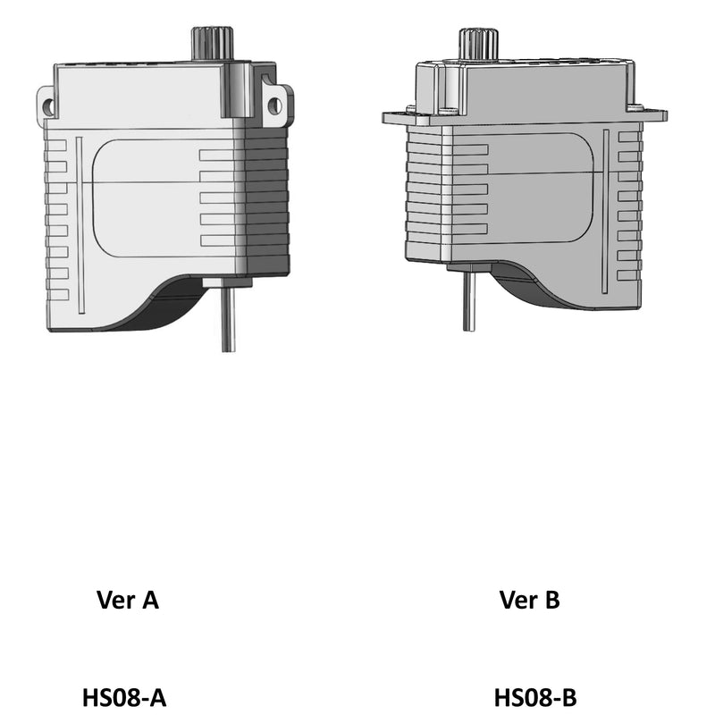 HS08B 3.8-8.4V Micro High Torque Vertical Mount Servo