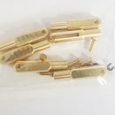 Brass clevis, l=23 mm, slot width 1,6 mm, pin Ø 1,6, M2