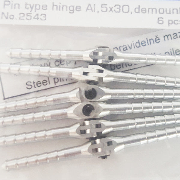 Pin type hinge Al, 3x50, demountable