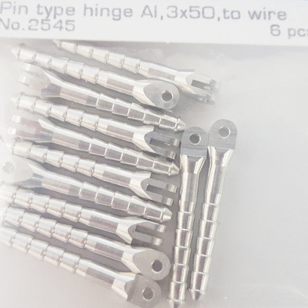 Pin type hinge Al, 3x50, to wire