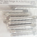 Pin type hinge Al, 4,5x70, to wire