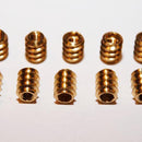 Threaded Hexagon socket Insert Brass M4