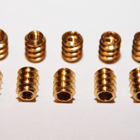 Threaded Hexagon socket Insert Brass 4.0mm